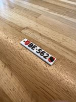 Personalisierbar 3D Autoschild Schlüsselanhänger Bern