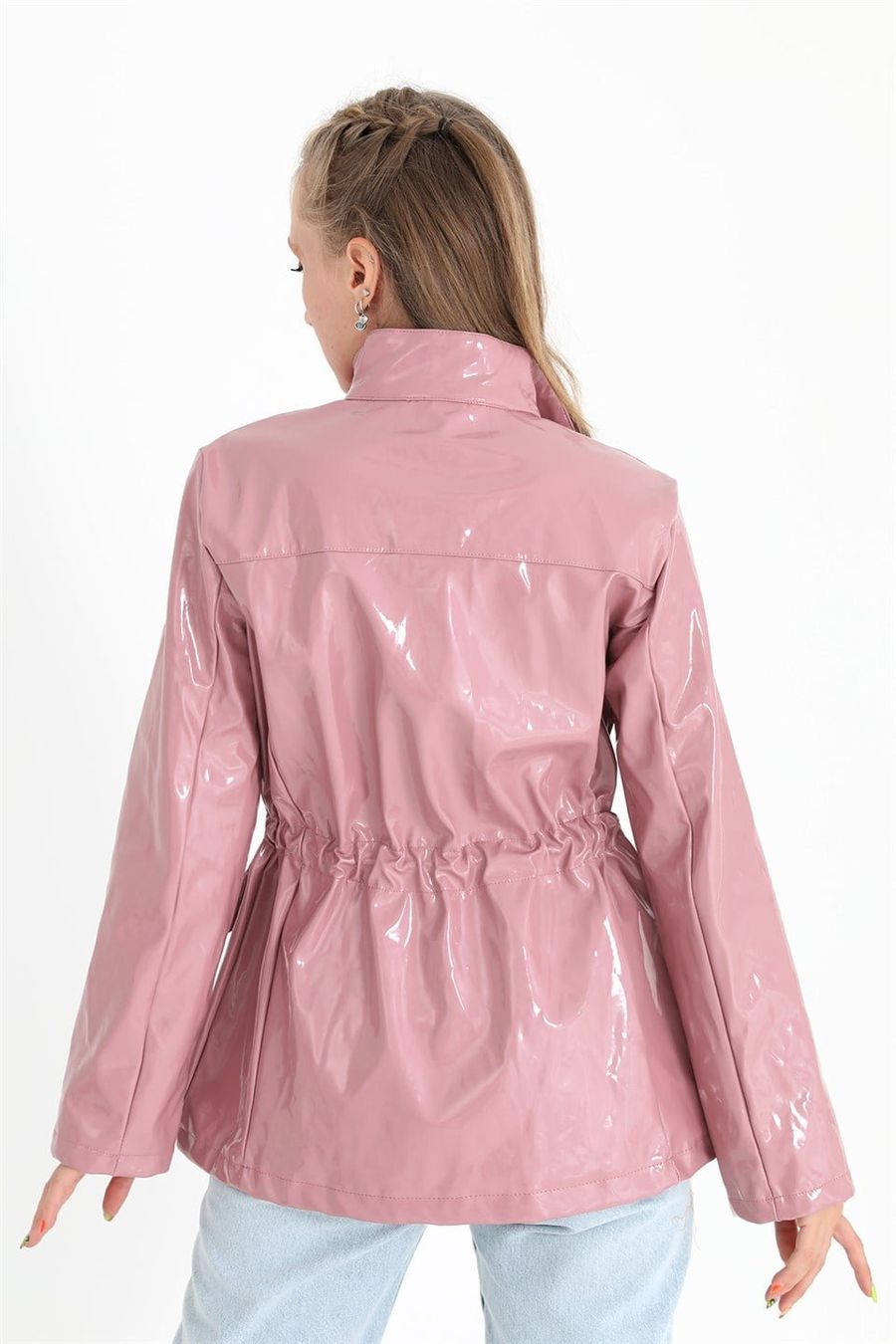 Vestes: Lacklederjacke in Rosa, Grösse 36 – Neuf (Voir description) à Basel par Dawid1713 4