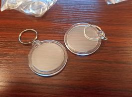 50x runden Schlüsselanhängern -  Pack de 50 porte-clé rond
