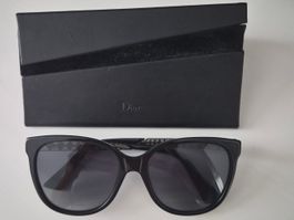 Sonnenbrille Dior schwarz 55-18 145 mit Etui Zustand gut