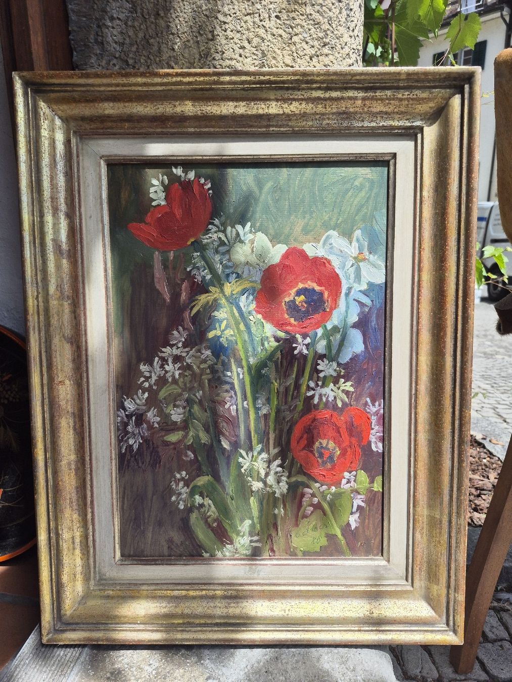 Tableaux: Ölbild von Paul Bodmer. Mohnblumen. – D'occasion à Schaffhausen par Caroline_Stein