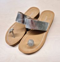 SANDALE SANDALETTEN BUONAROTTI LEDER 36 SCHUHE STRASSSTEINE
