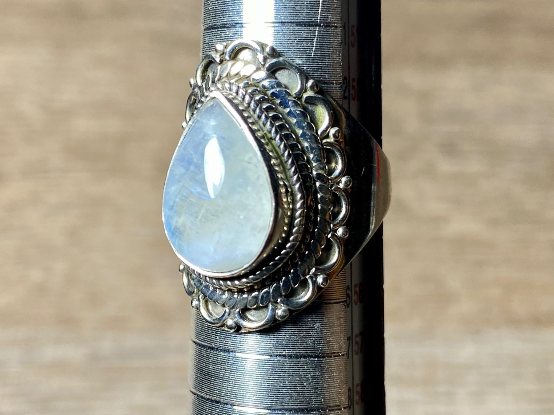 Anelli: Orientalischer Silber 925 Ring mit natürlichem Mondstein – Nuovo e nell'imballaggio originale da Laax venduto da Kiki_Kingdom3 7