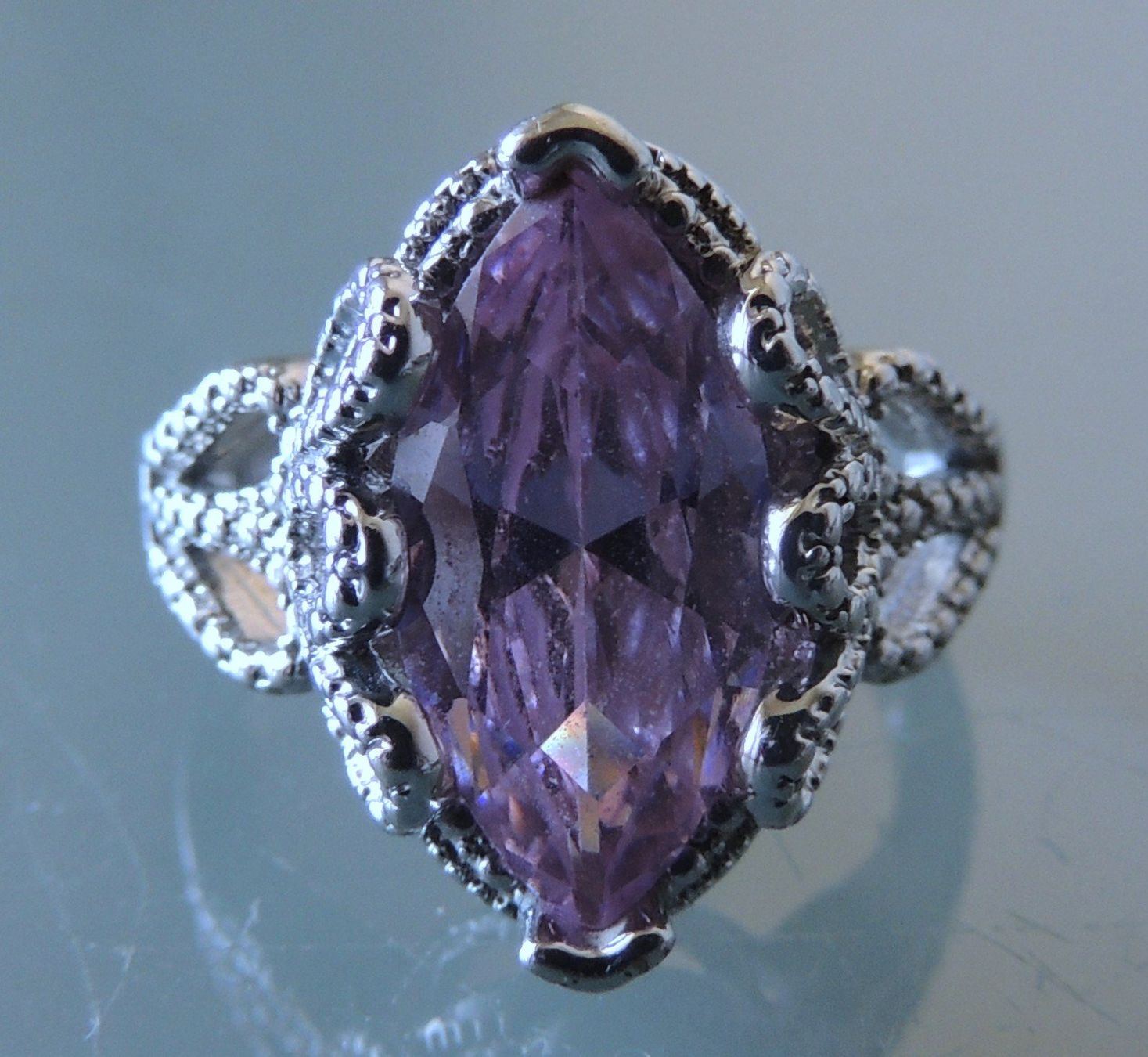 Anelli: Silber 925 Fingerring Gr. 57 mit einem Schmuckstein – Usato da Waldenburg venduto da schaller707 1