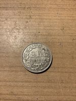 Sehr seltene 2 Schweizer Franken Silber Münze Jahrgang 1939