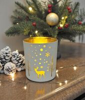 Windlicht aus Glas 10cm (13389)