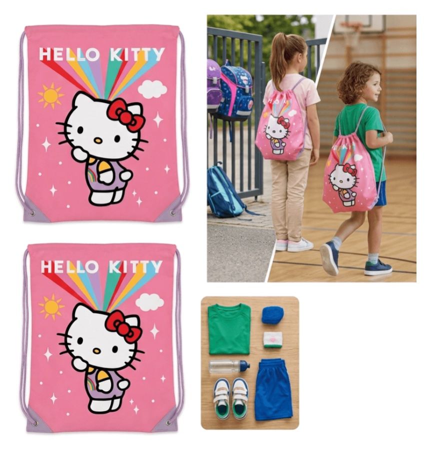 Kindertaschen: SAC DE GYM HELLO KITTY – Neu und originalverpackt aus Châtelaine von BONNE_AFFAIRE