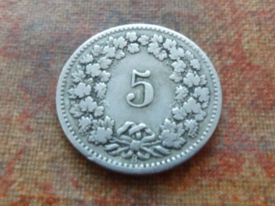 Tutti le monete: 5 Rp. 1895  (E) – Usato da Romanel-sur-Lausanne venduto da Swift13 1