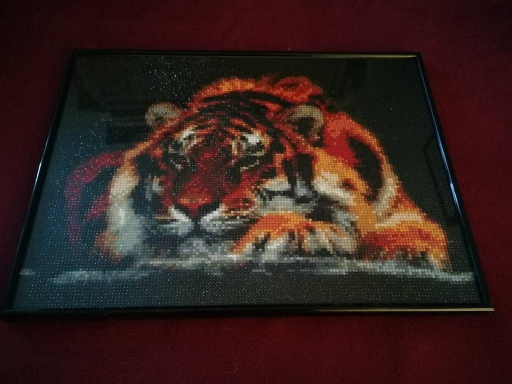 Poster & Bilder: Diamond Painting Tiger – Gebraucht aus Ibach von silberli01