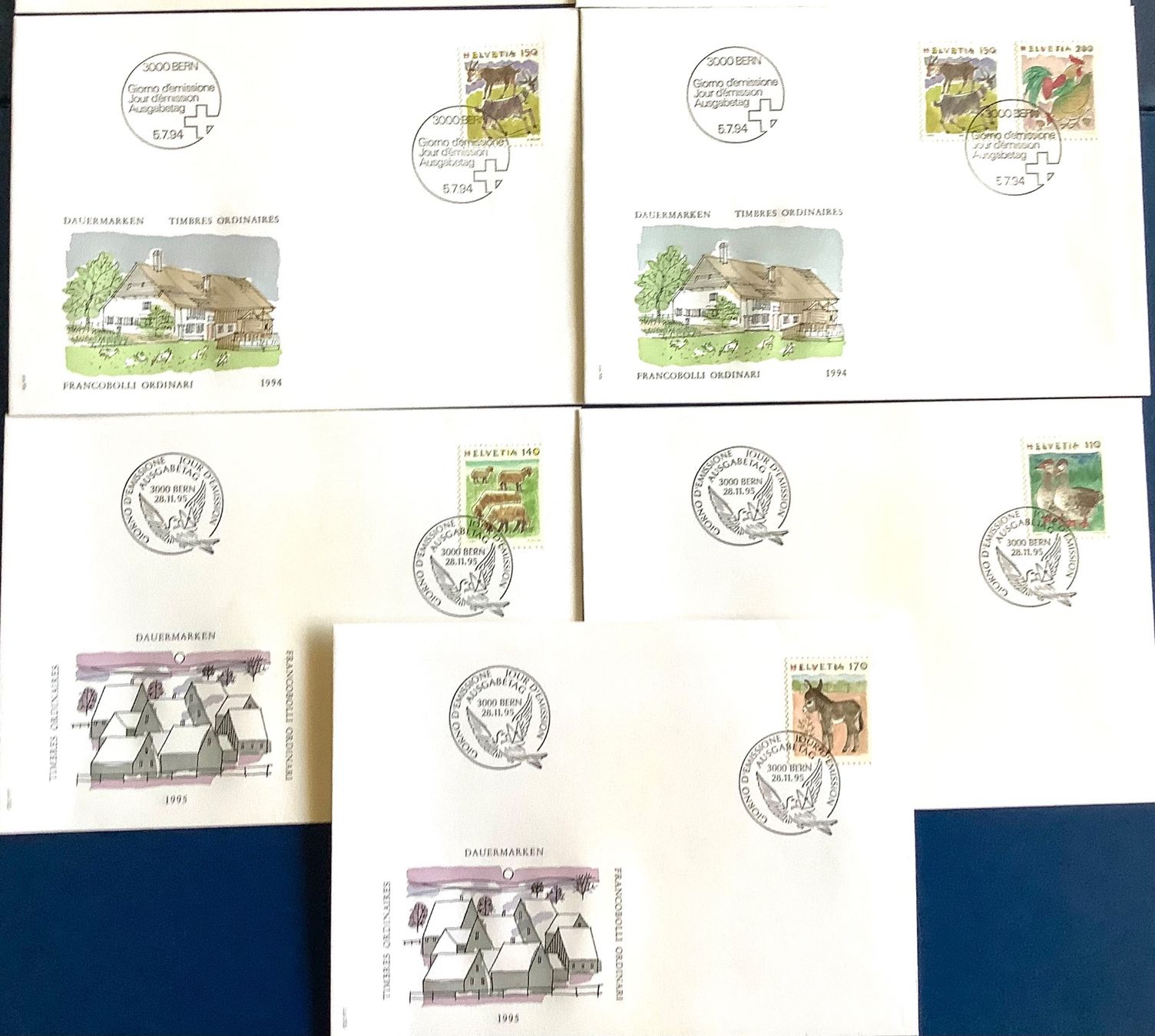Tutti i francobolli: 1990-1995 / FDC Tiere – Nuovo (secondo la descrizione) da Liestal venduto da Skunk02 2