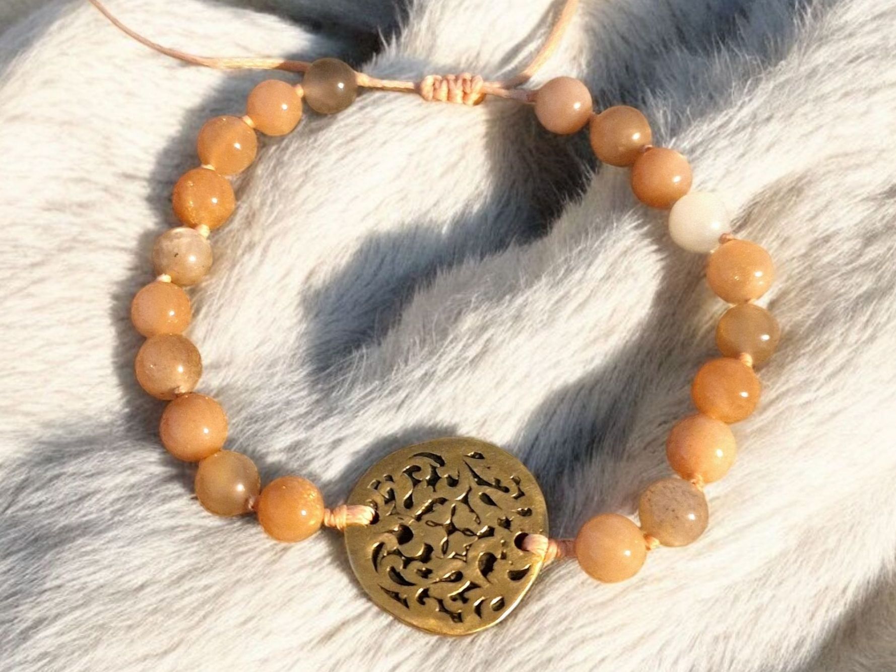 Armbänder & -reifen: Barockstyle Mondstein & Bronze, verstellbar – Neu und originalverpackt aus Aarau von Schmuckhoehle_MD 2