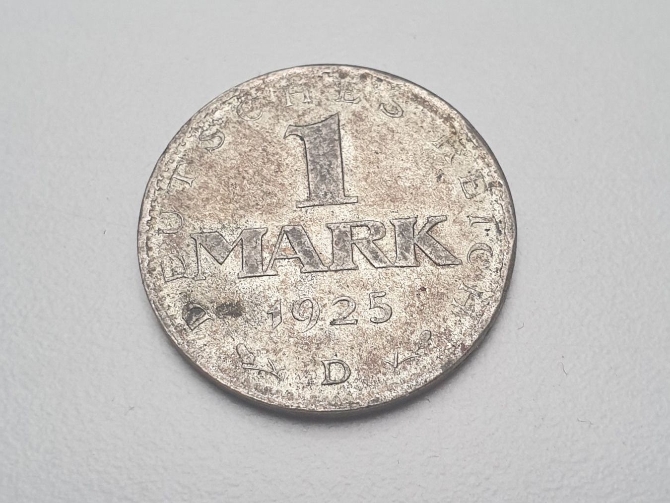Alle Münzen: 🇩🇪 1 Mark 1925 D. Silver (rarer) – Gebraucht aus Chavannes-Renens von silverismoney