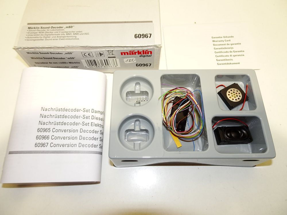 thumbnail image 2 of Märklin H0 60977 MSD3/21-Pin Sound Decoder – For Electric Locomotives – Digital Model Railroad 2 of 6