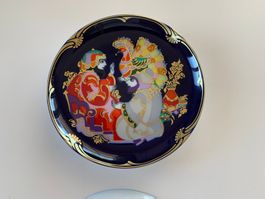 Wandteller Rosenthal Zauberpfad I mit Goldrand neuwertig
