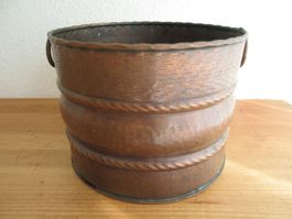 Kupfertopf, Übertopf, Blumentopf