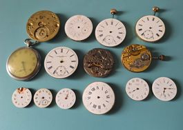 Lot Taschenuhrwerke für Bastler