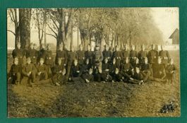 Militaria, Gruppenfoto, gelaufen 1917, Kaserne Bern