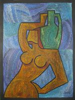 Sten BURÉN ( Schweden 1909 1993) Kubistischer Akt, um 1960