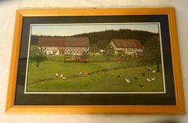 SUSANNA KURATLI Bild Bauernhäuser Ostschweiz Naive Kunst