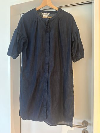 'S MaxMara Jeanskleid dunkelblau Grösse 40 Baumwolle