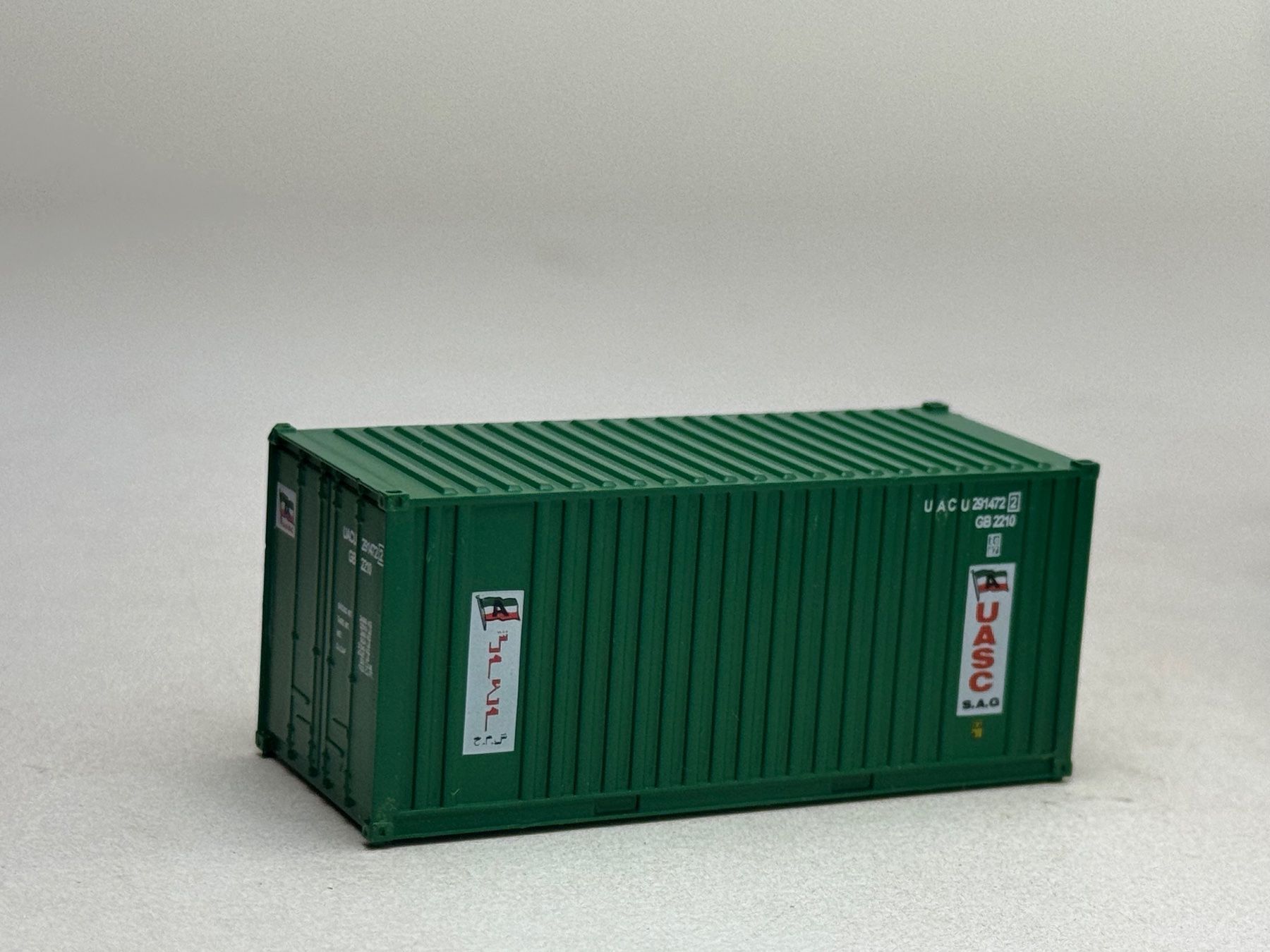 Modellini di ferrovie: EB- 20 Ft. Container UASC grün – Usato da Elm venduto da Wikmtz 1
