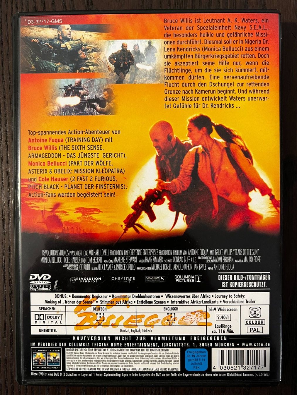 Tutti i DVDs: Tränen der Sonne – Usato da Zürich venduto da FilmFreunde 1