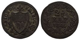Freiburg 2,5 Rappen 1846  /2461