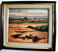 Ölgemälde Landschaft 74x65 cm gerahmt gebraucht