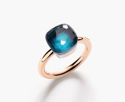 Neuer Pomellato Nudo Ring Classic London Blue Topas - Gr.55