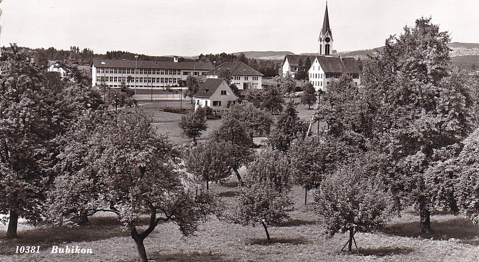Cartoline postali: Bubikon ZH Flugufnahme Nr.10381 , ca.1950 – Usato da Solothurn venduto da Bepposol