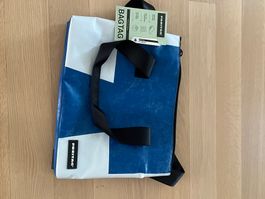 Freitag Tasche Shopper F45 Lois blau/weiss, neuwertig!