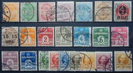 Dänemark ex. Kat. 34-59 gest. 1884/1907