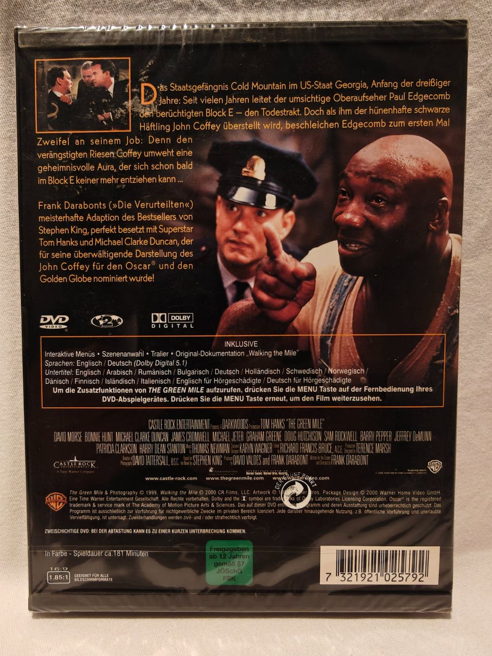 Tutti i DVDs: The Green Mile – Nuovo e nell'imballaggio originale da Gutenswil venduto da Vulcano21 1