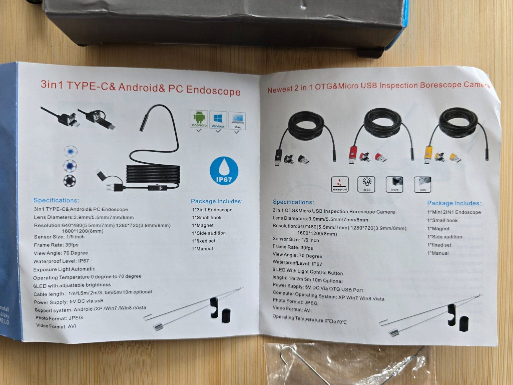 Fotocamera: 3in1 Endoskop Typ-C Android PC Kamera neu – Nuovo e nell'imballaggio originale da Rorschacherberg venduto da Scharfeegge 1