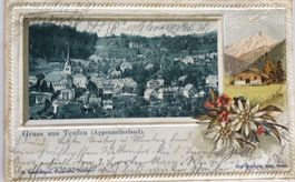 Gruss aus Teufen, Litho, Prägedruck, 1901