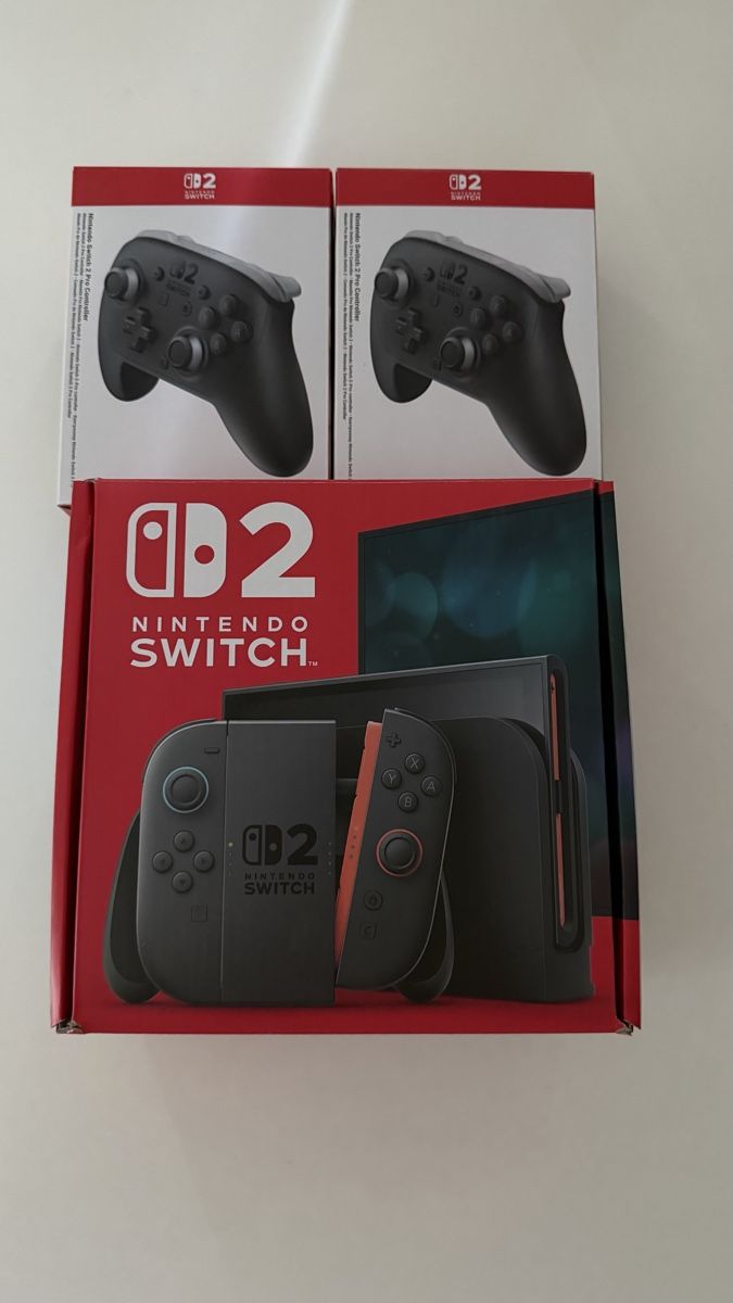 Nintendo Console: Nintendo Switch 2 Konsole mit zwei Pro Controllern – Nuovo (secondo la descrizione) da Reichenburg venduto da bur_p9tb
