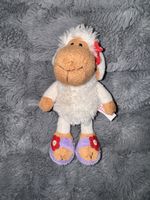 NICI Schaf Kuscheltier klein Blumen Schuhen guter Zustand
