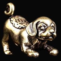 🐶✨ Edler Hündchen-Schlüsselanhänger aus Messing! 🐾🔑