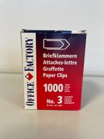 Büroklammern Nr. 3, geöffnet, jedoch NEU