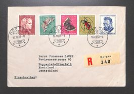 1953 Satzbrief Pro Juventute Einschreiben HORGEN