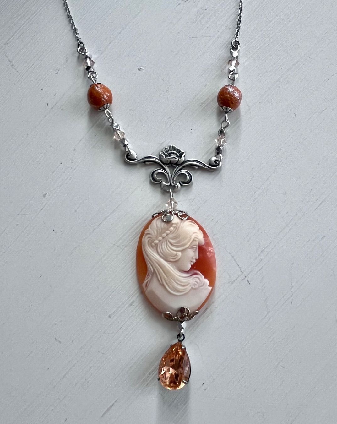 Catenine: Collana ceramica e cammeo – Nuovo (secondo la descrizione) da Breganzona venduto da mas_tv72 2