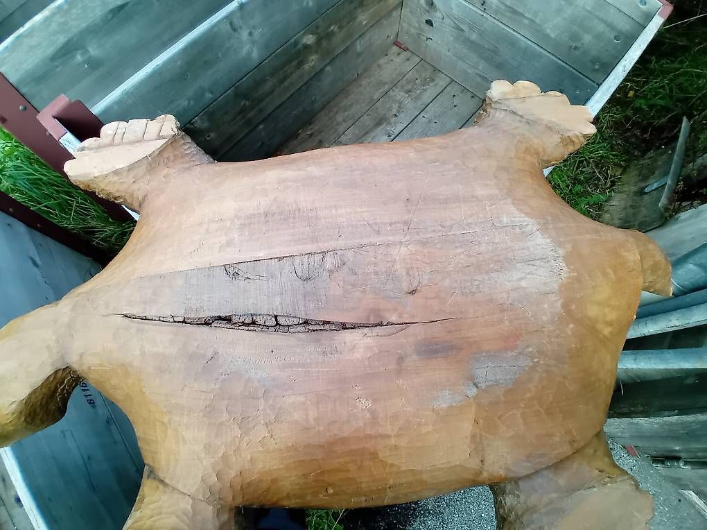 Statuette: Designer Holz Schildkröte ...... – Usato da Burgistein venduto da Ernte 4