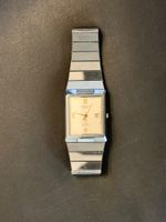 Zenith Succes Quarz Uhr rechteckig gebraucht silberfarben