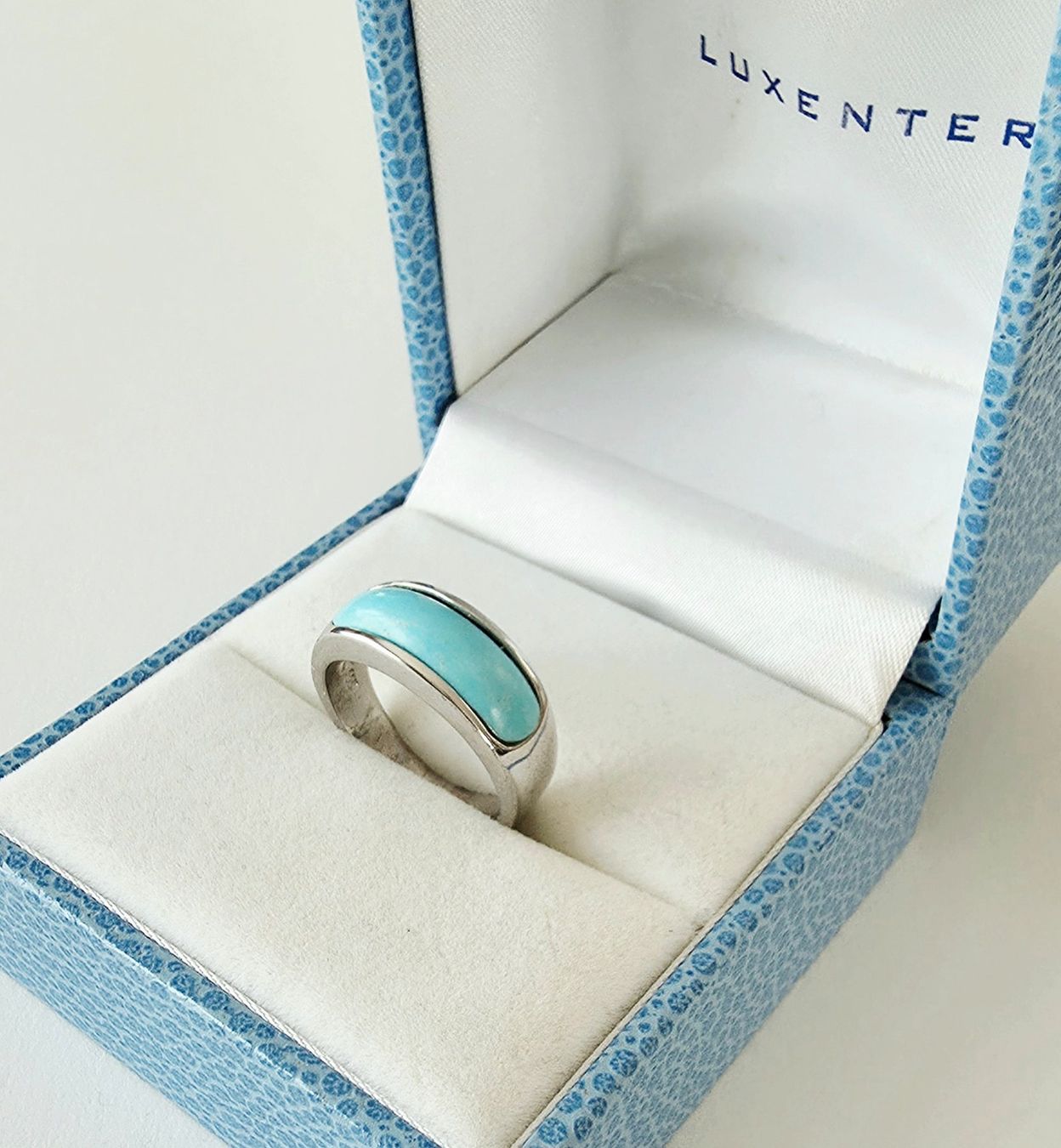 Bagues: Silber 925 Ring mit Türkis-Optik Inlay - Neu – Neuf avec emballage d'origine à Uetikon am See par Coralreef 5