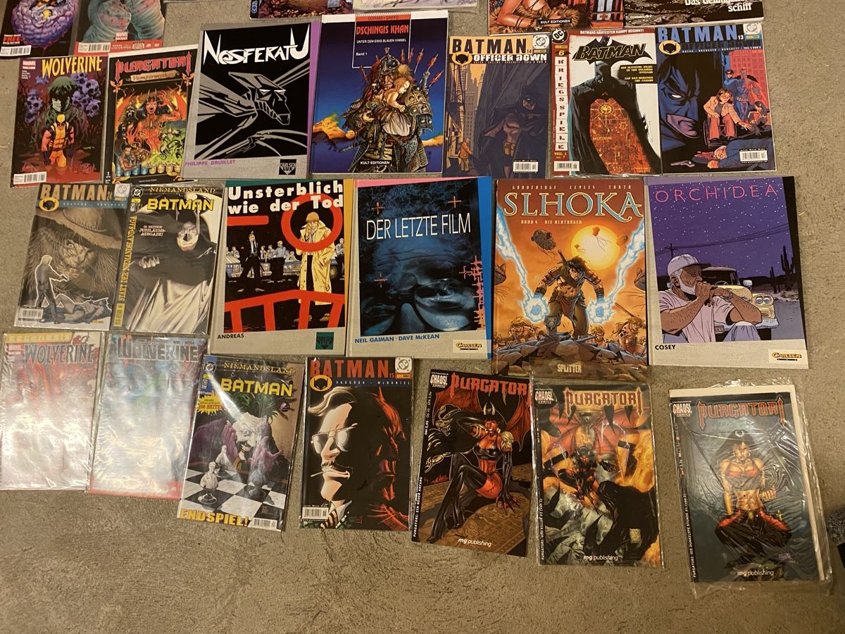 Fumetti: 44 Comics (Batman, tomb raider, purgatori, wolverine – Usato da St.Gallen venduto da Lorcanolium 1