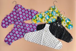 5x Vintage Retro 70er Kleiderbügel aufblasbar Blumen Kult