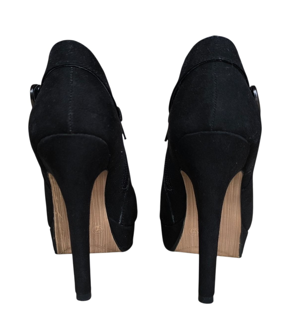 Scarpe da donna: Schwarze Plateau-Stiefeletten mit Absatz, Grösse 37 – Usato da Gettnau venduto da Immortal_ 3