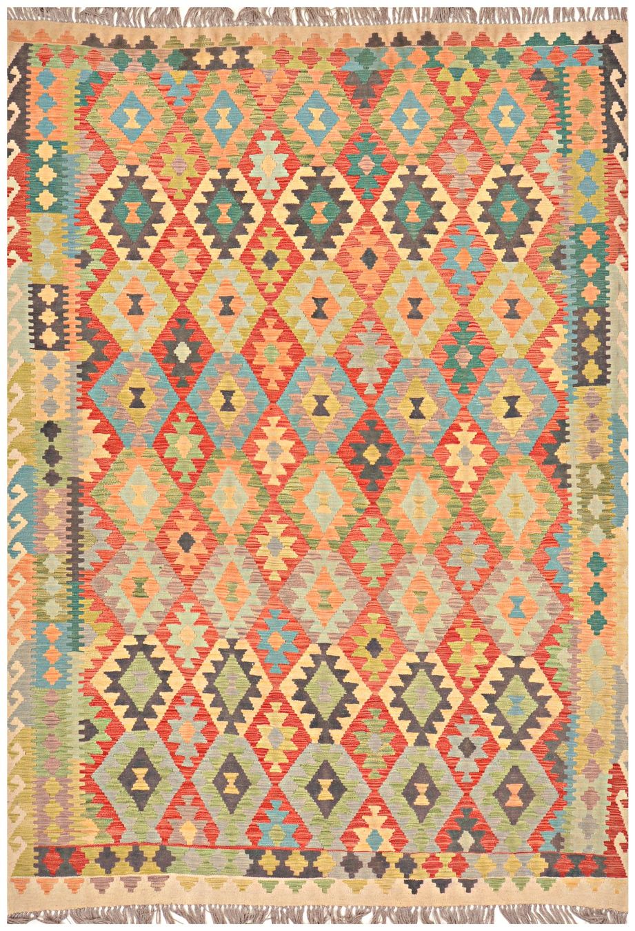 Kelim Tappeti: Oriente Afghan Kelim Teppich 200x300 cm – Nuovo e nell'imballaggio originale da Lahore venduto da Fairways79 6