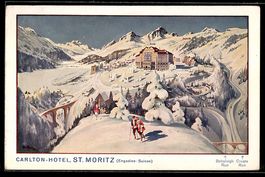St. Moritz, Carlton Hotel im Winter, Bob