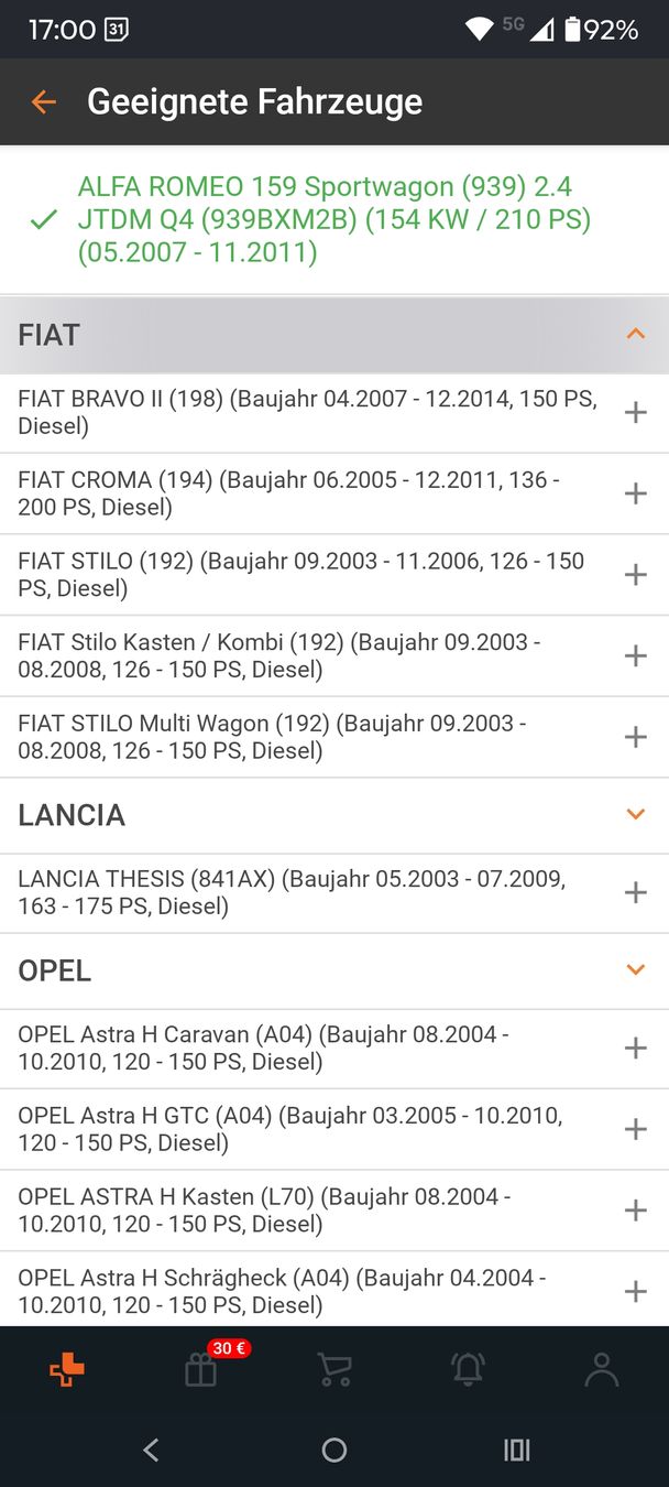 Alfa Romeo Alle Autoersatzteile: Elring 934.900 Dichtungssatz AGR Alfa Romeo/Fiat/Opel – Neu (gemäss Beschreibung) aus Affoltern am Albis von Moensch01 3